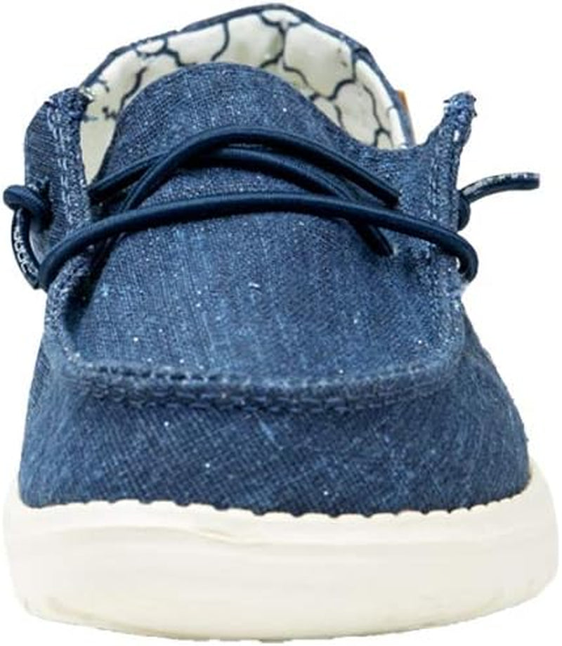 Girl'S Wendy Youth Linen Grey Multiple | Girl’S Shoes | Girl’S Lace up Loafers | Comfortable & Light-Weight