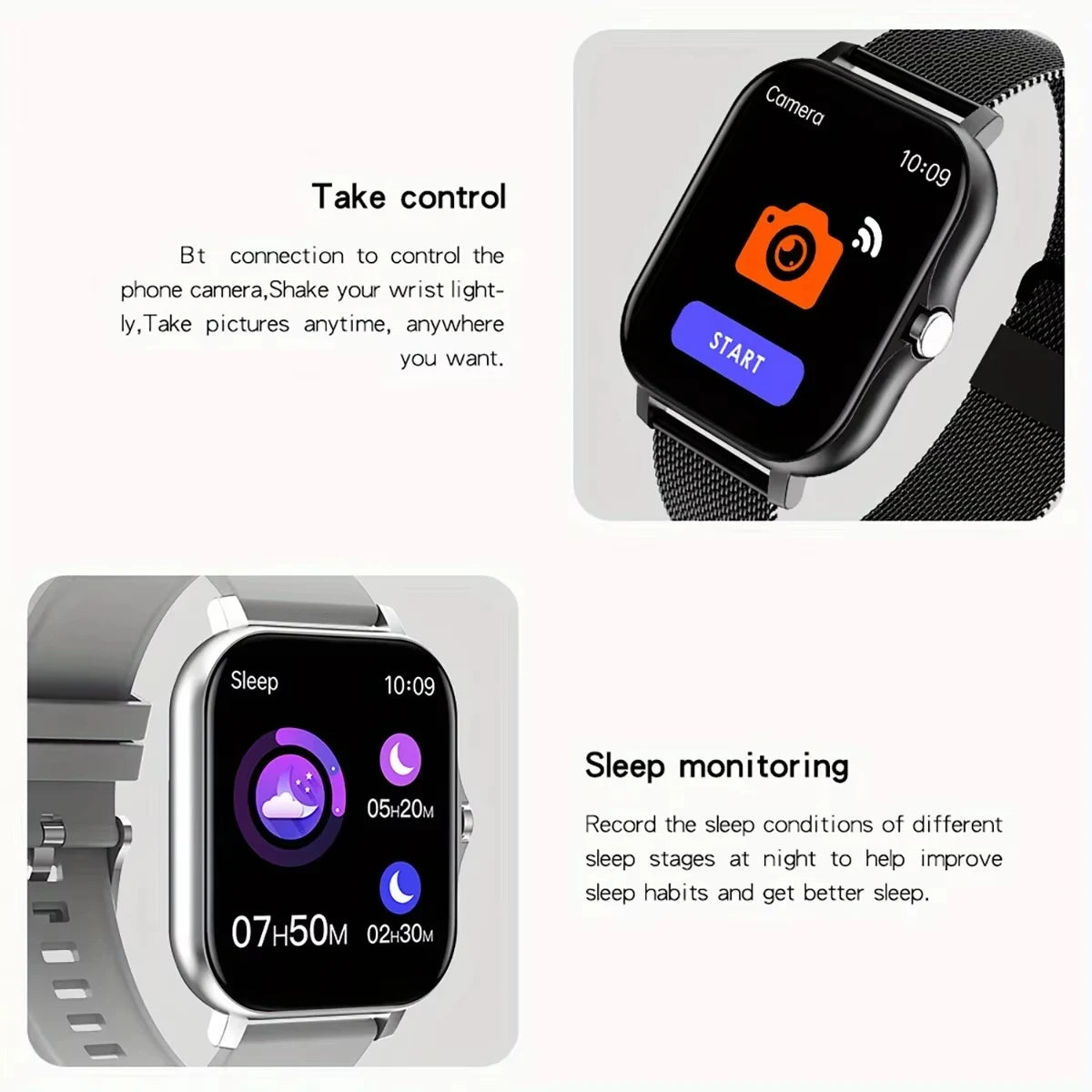 2025 New Smart Watch Bluetooth Talk Full Touch Screen Heart Rate Monitor Sports Fitness Smart Watch Men Women Gift