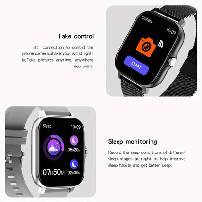 2025 New Smart Watch Bluetooth Talk Full Touch Screen Heart Rate Monitor Sports Fitness Smart Watch Men Women Gift