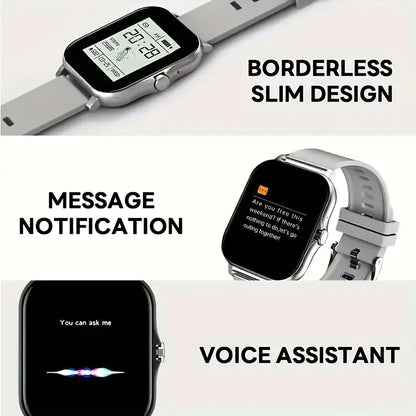 2025 New Smart Watch Bluetooth Talk Full Touch Screen Heart Rate Monitor Sports Fitness Smart Watch Men Women Gift