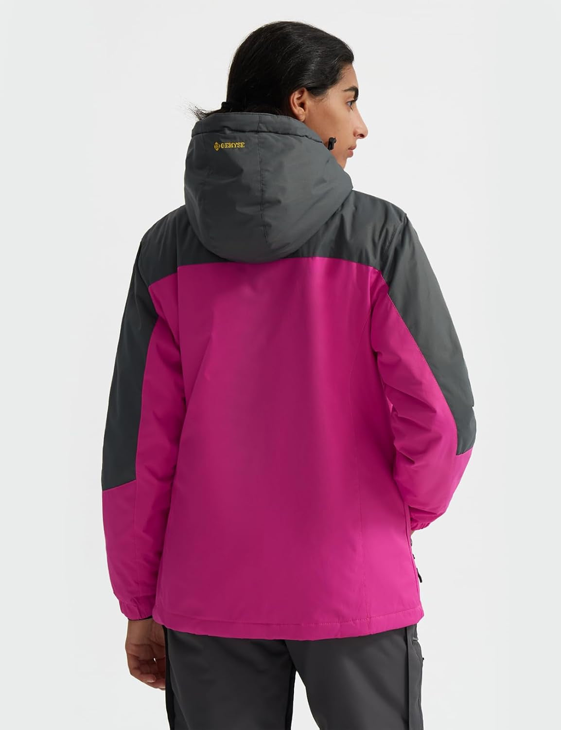 Women'S Ski Snow Jacket Warm Winter Waterproof Coat Snowboard Rain Jacket Hooded Windproof Windbreaker