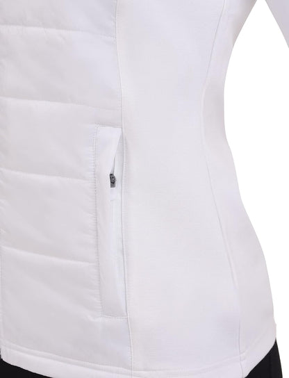 Women'S Excel Runner Walking Hiking Lightweight Thermal Padded Vest with Zipper Pockets, Winter Puffer for Women